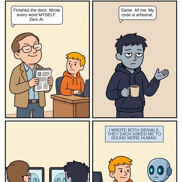 Mostly Working strip: 100% Human-Made as a KPI