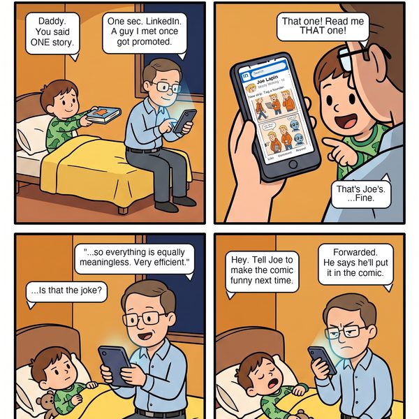 Mostly Working strip: Bedtime Story Replaced by Unscheduled Content Review